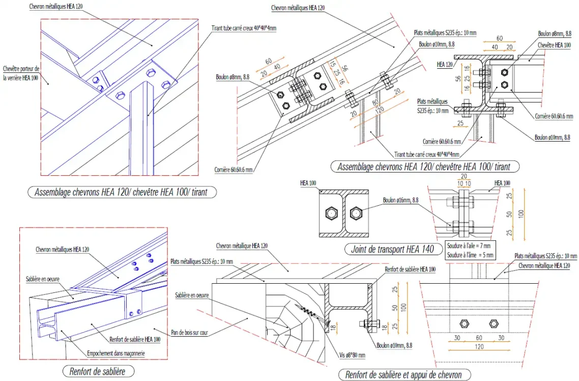 Plan de création mezzanine sous-tendue. Plan de création mezzanine sous-tendue.
